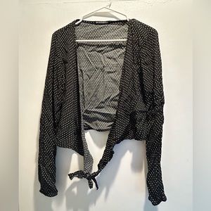 Brandy Melville Tie Blouse